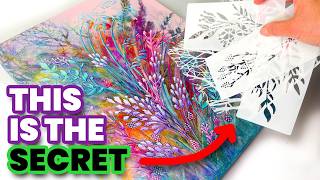 You WONT BELIEVE How EASY This Stencil Technique Art Is! 🤯