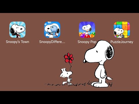 Peanuts Snoopy Android Gameplay: Snoopy's Town,Snoopy Difference,Snoopy Pop,Snoopy Puzzle Journey