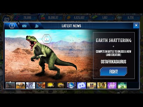 JURASSIC WORLD: THE GAME. EARTH SHATTERING. OSTAFRIKASAURUS | Ep. 143