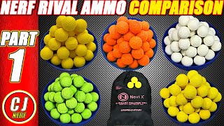 Nerf Rival Ammo Comparison | 2019 Part 1