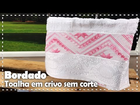 TOALHA DE LAVABO EM CRIVO SEM CORTE com Leila Jacob - Programa Arte Brasil - 20/09/2017
