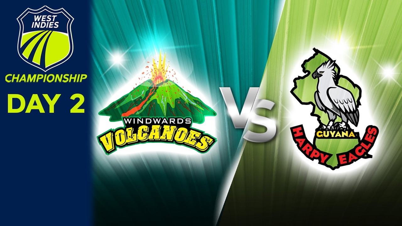 🔴 LIVE Windward v Guyana - R2 - Day 2 | West Indies Championship 2026 #WIChamps