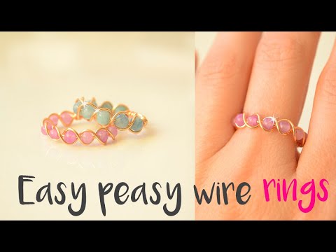 DIY How to make EASY WIRE RINGS