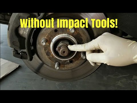 A Fast And Easy Way To Remove A Cv Axle Nut Without Impact tools!