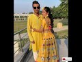 Dhanshree Verma Yuzi Chahal Haldi Best Photos From Instagram