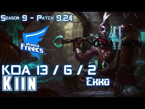 AFs Kiin EKKO vs IRELIA Top - Patch 9.24 KR Ranked