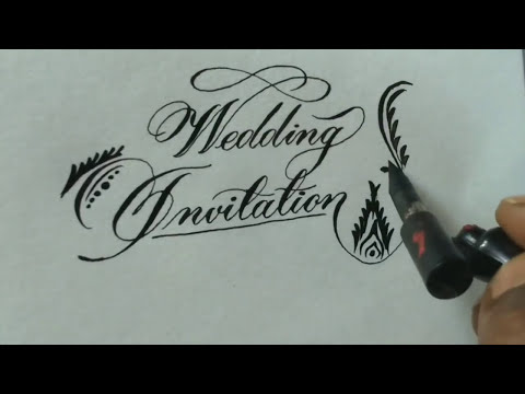 How to write amazing calligraphy l super satisfying calligraphy