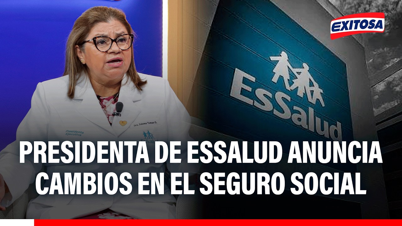 🔴🔵 Presidenta de EsSalud anuncia camios en el Seguro Social para reducir trámites burocráticos