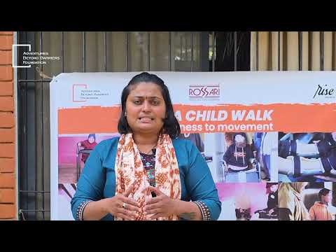 Beneficiary at Help a Child Walk