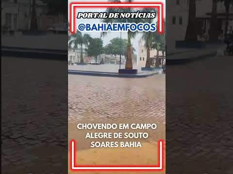 Chovendo muito no Povoado de Campo Alegre Zona Rural do Município de Souto Soares Bahia.