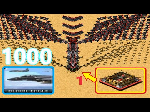 Crushing 1000 Black Eagles over 1 Tank Bunker - Red Alert 2