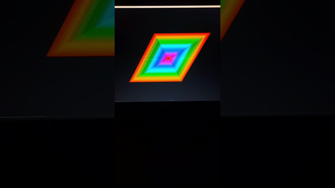 colorful rhombus shape using coding | python turtle graphics#shorts