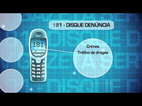 TELEFONES ÚTEIS - DISQUE DENÚNCIA
