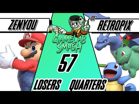 GameLab-Smash #57 RetroPix (Pokemon Trainer) Vs Zenyou (Mario)