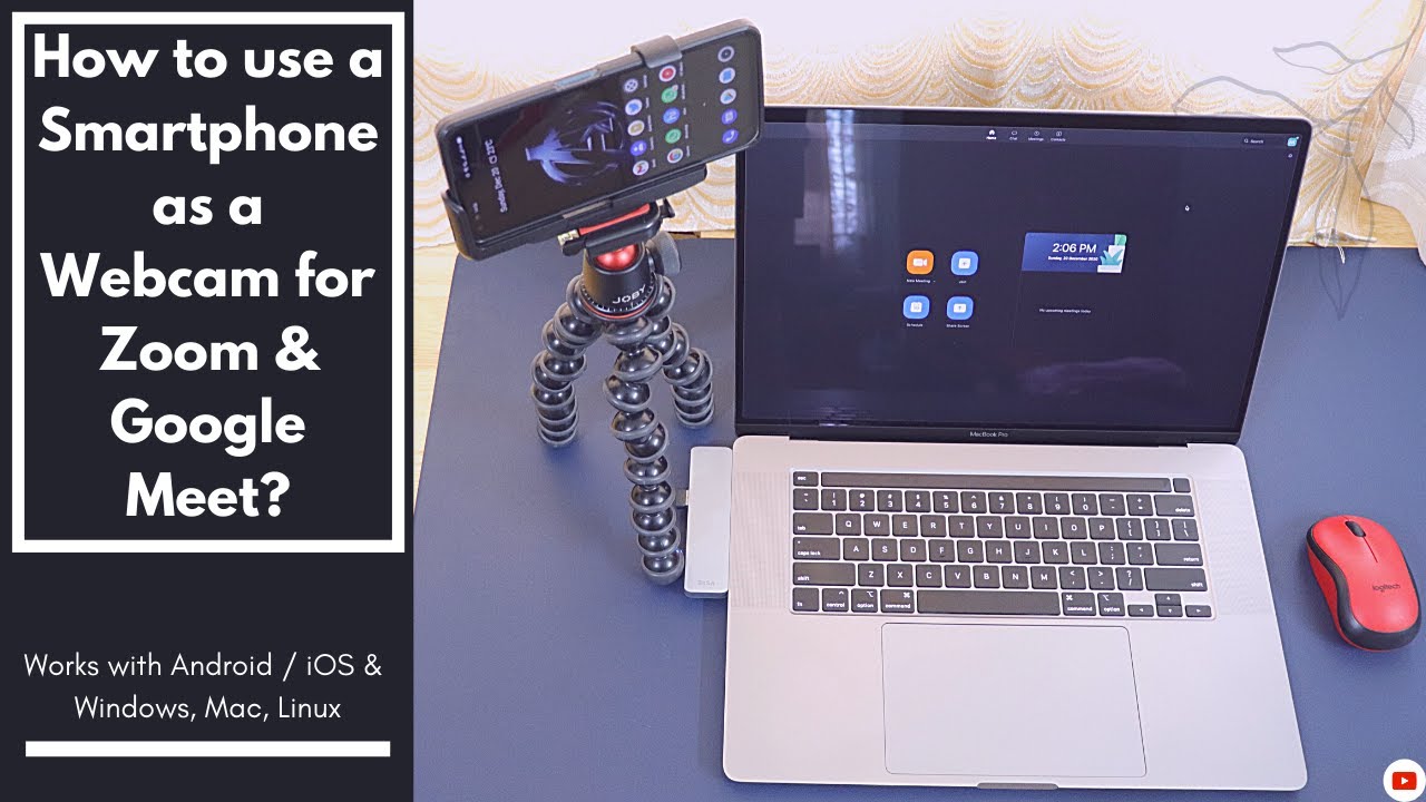 How To Use Your Smartphone As A Webcam For Zoom / Google Meet