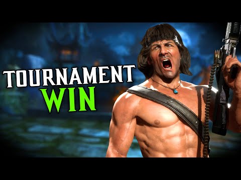 WINNING A TOURNAMENT with RAMBO!! - Mortal Kombat 11