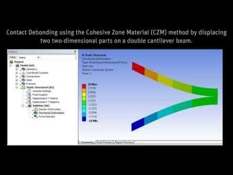 ANSYS Mechanical: Delamination Analysis using Contact Debonding