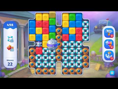 Fishdom Blast Level 498 - NO BOOSTERS GAMEPLAY 🐠 | SKILLGAMING ✔️