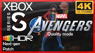 [4K/HDR] Marvel's Avengers (Next-Gen Patch) / Xbox Series S Gameplay / Quality Mode (30 fps)