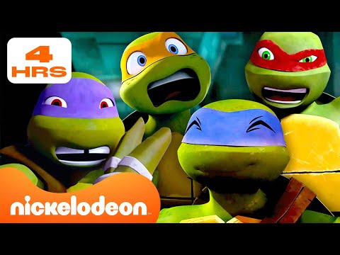 TMNT | 4 STUNDEN der Lustigsten Momente von Teenage Mutant Ninja Turtles! 🤣 Marathon | Nickelodeon