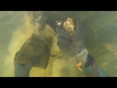 Found "Possible" Human Bone, 2 Knives and Diamonds Underwater in River! (Scuba Diving) | DALLMYD Video
