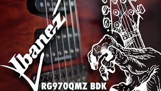 Video thumbnail for Ibanez RG970QMZ-BDK Demo by Paul Glover