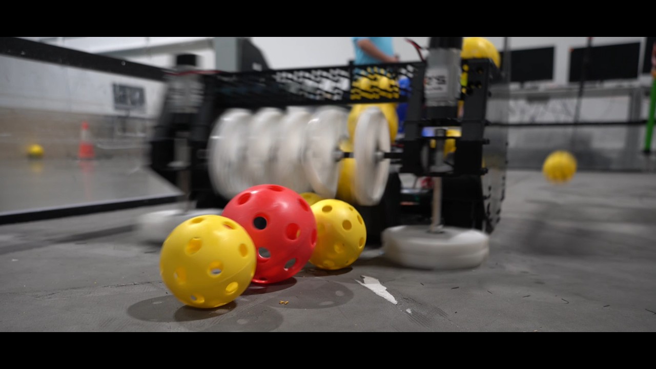 The Ri3D robot's intake mechanism mid-build