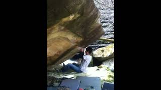Video thumbnail of きなこ, 二段 (7c). 瓢 (Fukube)