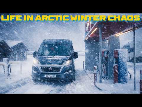 Life in Arctic Winter Chaos: Surviving One Blizzard After Another… in a Van! Extreme Snow Storm
