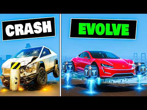 Every Time I Crash, My Tesla Evolves in GTA 5