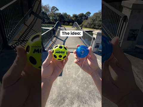 Moon Ball + Yo-Yo = Bounceback! #moonball #yoyo #bouncyball #stimtoys #fidgettoys #waboba #creation