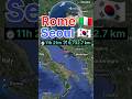 Rome to Seoul flight Route #airplane #travel #airways #vueling #googleearth #melbourneairport #short