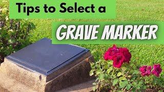 Tips to Picking a Grave Marker Headstone