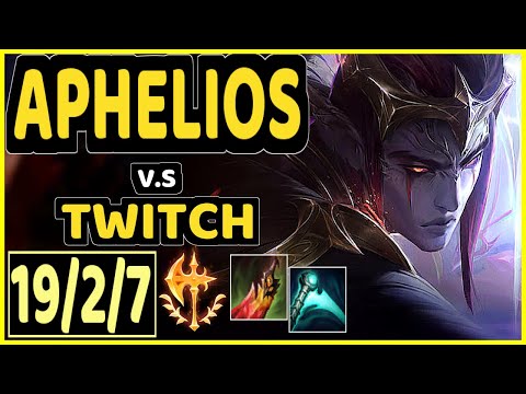 ARIES (APHELIOS) vs TWITCH - 19/2/7 KDA BOTTOM ADC CHALLENGER GAMEPLAY - KR