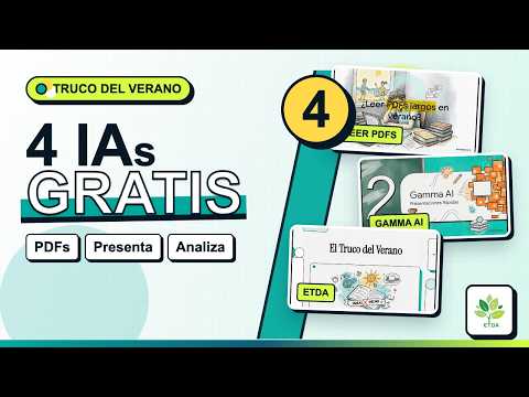 🤖 Las 4 IAs GRATIS que van a transformar tu verano 2026 | NotebookLM, Gamma, Perplexity y Claude