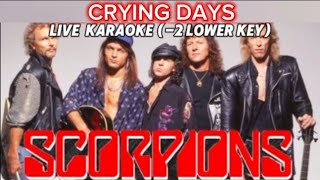 Download lagu CRYING DAYS (-2 Lower keys) Music video karaoke by Scorpions with backing vocals mp3