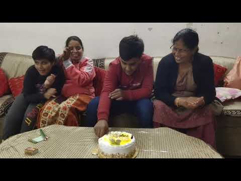 sanchit Birthday cake cutting