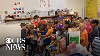 Boy who lost everything in a house fire surprised with new toys from classmates