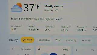 MSN WEATHER REPORT THAT DOESN'T MAKE SENSE