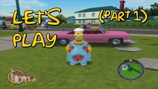 Lets Play: Simpsons Hit &amp; Run (part 1) | Four Finger Discount