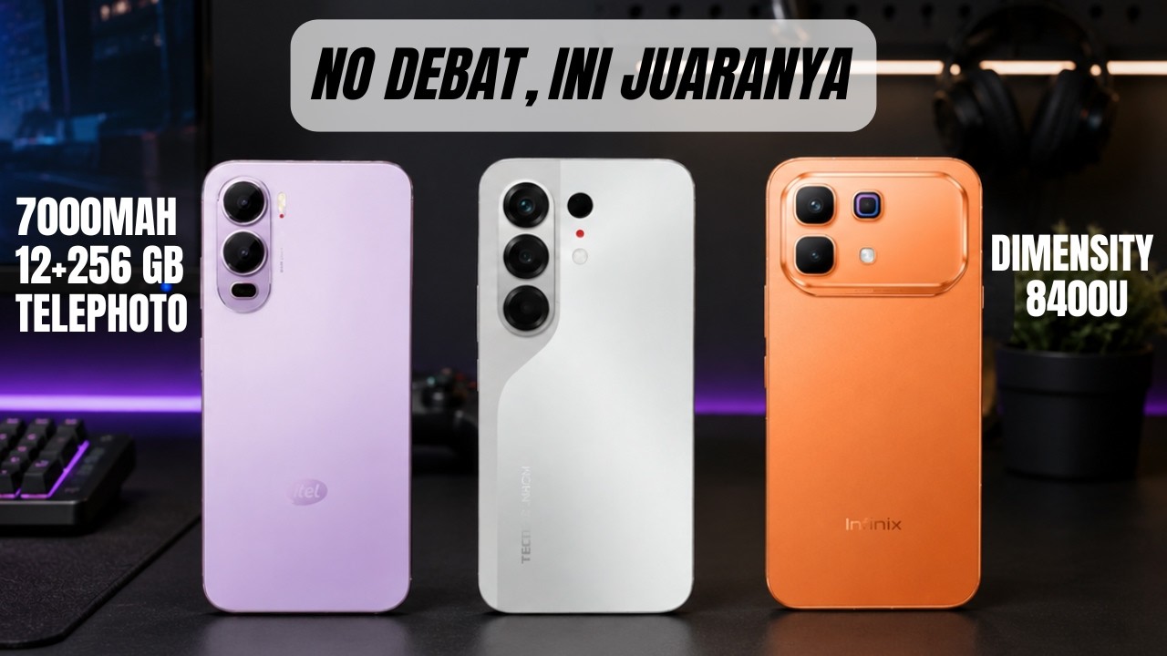 RAJANYA HP MURAH‼️RAM 12/256 GB, 7000MAH - HP TRANSSION HOLDINGS TERBAIK PALING WORTH IT 2026