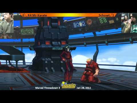 R4 Mr Karate vs Schowt - KOF13 Singles - Marvel Throwdown 3