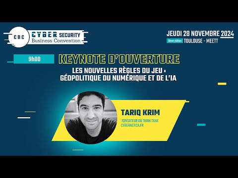 Keynote d’ouverture – Les Nouvelles Règles du Jeu : Géopolitique du Numérique et de l’IA