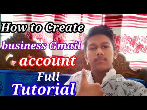 how to create a business gmail account. set up a...