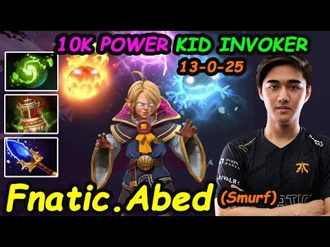 Fnatic Abed KID INVOKER PERSONA 10K MMR Power INSANE COMBO Dota 2 7.22e Pro Gameplay