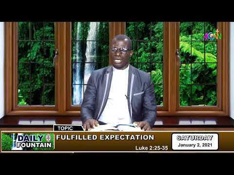 DAILY FOUNTAIN DEVOTIONAL FOR JANUARY 2 2021 -  THE REV'D CANON NATHANIEL ADEWOLE