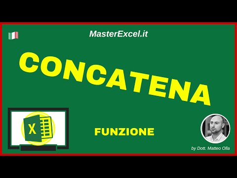 MasterExcel.it - ​​Excel Concatenate Function Tutorial - How to Join Values ​​and Text Strings