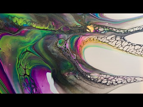 027 - Puddles and swipes bloom with my ‘Bloomin’ Swipe’ / #SheleeArt