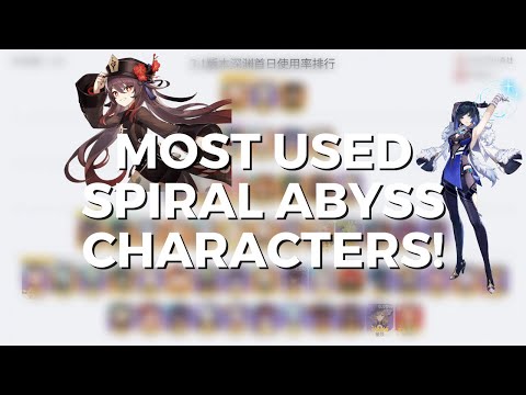 THESE CHARACTERS DROPPED?! Most Used Spiral Abyss Characters | Genshin Impact 3.1
