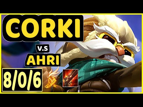 KAMI (CORKI) vs AHRI - 8/0/6 KDA MID CHALLENGER GAMEPLAY - BR